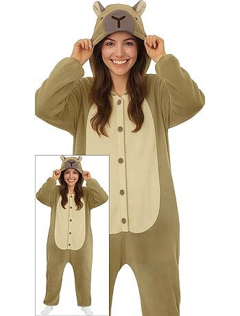 Fantasia ou pijama de capivara