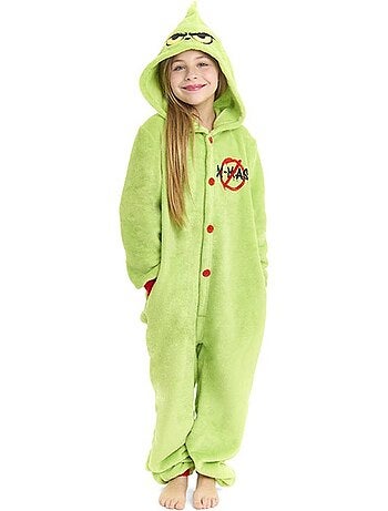 Fantasia ou pijama de elfo de Natal