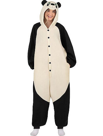 Fantasia ou pijama de panda com capuz.