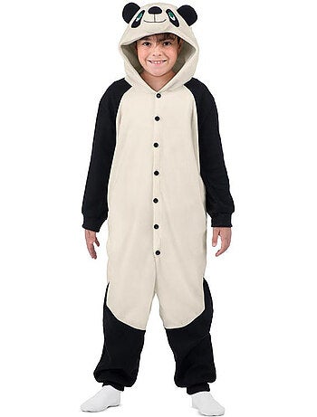 Fantasia ou pijama de panda com capuz.