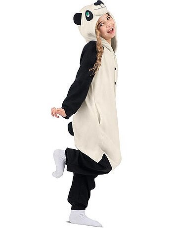 Fantasia ou pijama de panda com capuz.