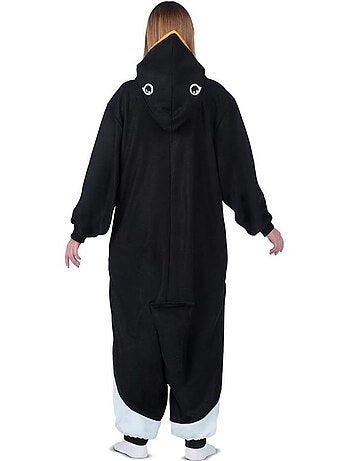 Fantasia ou pijama de pinguim com capuz.