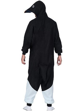Fantasia ou pijama de pinguim com capuz.