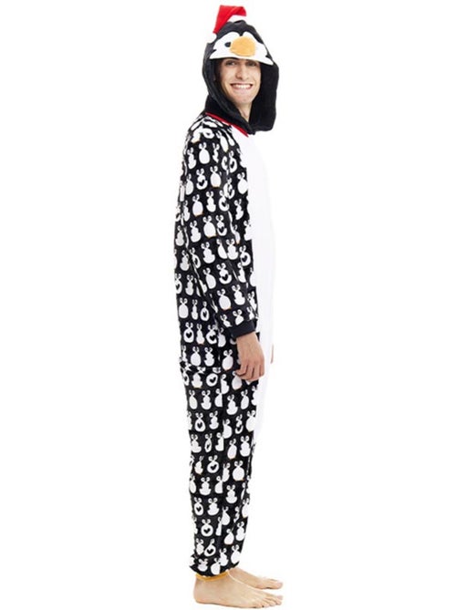 Fantasia ou pijama de pinguim natalino com capuz. - Kiabi