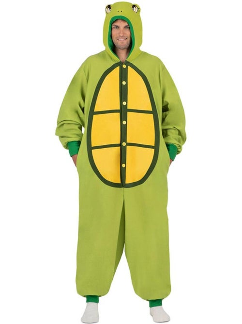 Fantasia ou pijama de tartaruga com capuz e cauda. - Kiabi