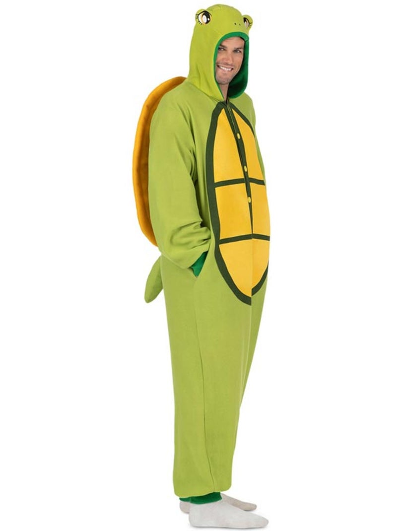 Fantasia ou pijama de tartaruga com capuz e cauda. Multicolorido - Kiabi
