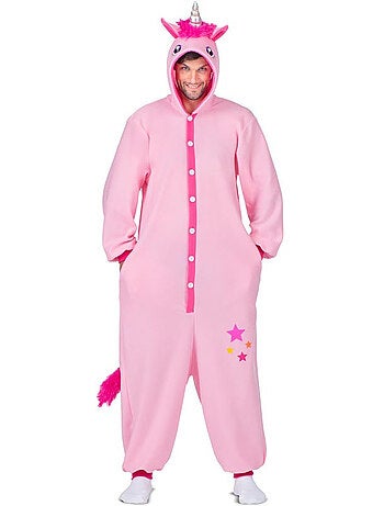 Fantasia ou pijama de unicórnio com capuz.