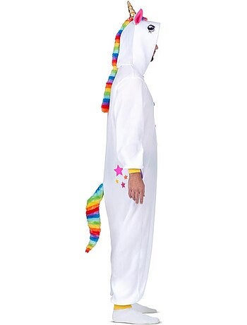 Fantasia ou pijama de unicórnio com capuz.