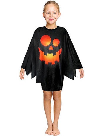Fantasia ou poncho de abóbora feliz (65 cm)