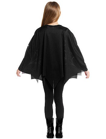 Fantasia ou poncho de teia de aranha assustadora