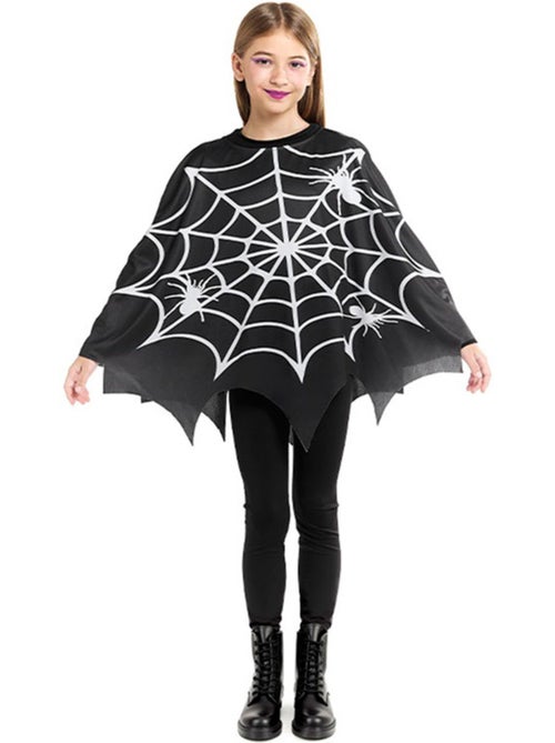 Fantasia ou poncho de teia de aranha assustadora - Kiabi