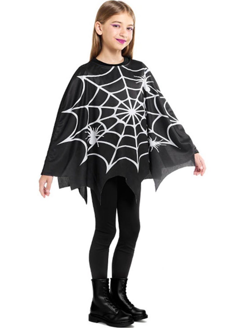Fantasia ou poncho de teia de aranha assustadora Multicolorido - Kiabi