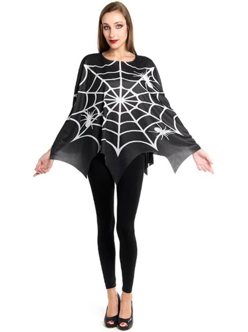 Fantasia ou poncho de teia de aranha assustadora - Kiabi