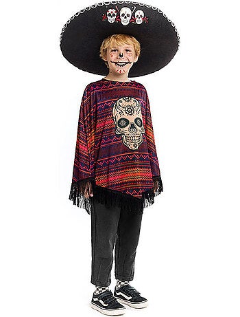 Fantasia ou poncho mexicano de Catrina