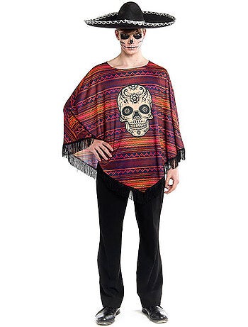 Fantasia ou poncho mexicano de Catrina