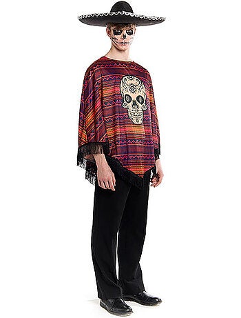 Fantasia ou poncho mexicano de Catrina