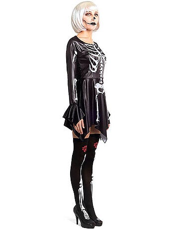 Fantasia ou vestido de esqueleto