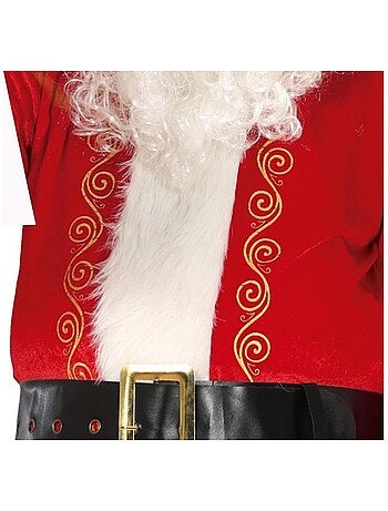 Fantasia tradicional de Papai Noel com chapéu.
