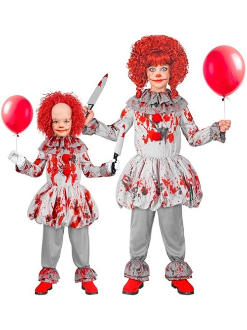 Fantasia vintage de palhaço de terror - Kiabi