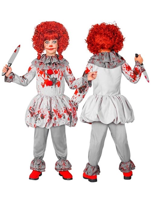 Fantasia vintage de palhaço de terror - Kiabi