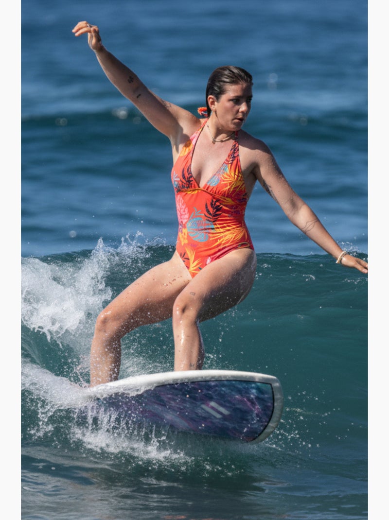 Fato de banho 1 peça - coral - longboard Coral - Kiabi