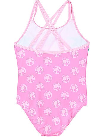 Fato de banho 1 peça barbie rosa menina | licença oficial