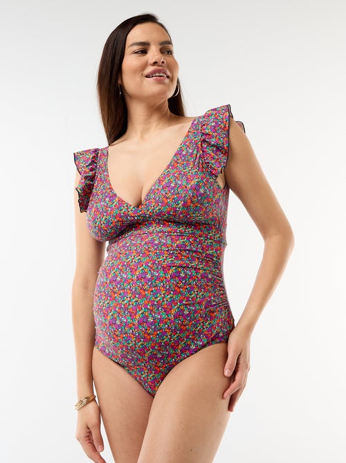 Fato de banho 1 peça com estampado floral - Kiabi