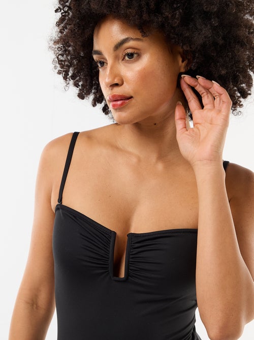 Fato de banho 1 peça decote quadrado - Kiabi