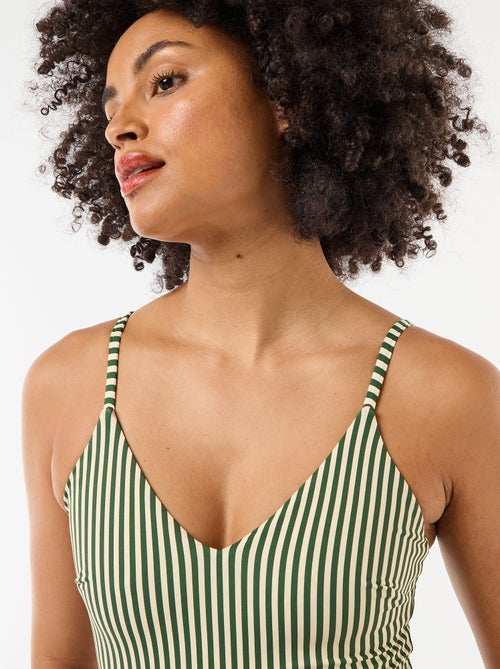 Fato de banho 1 peça estampado reversível - Kiabi