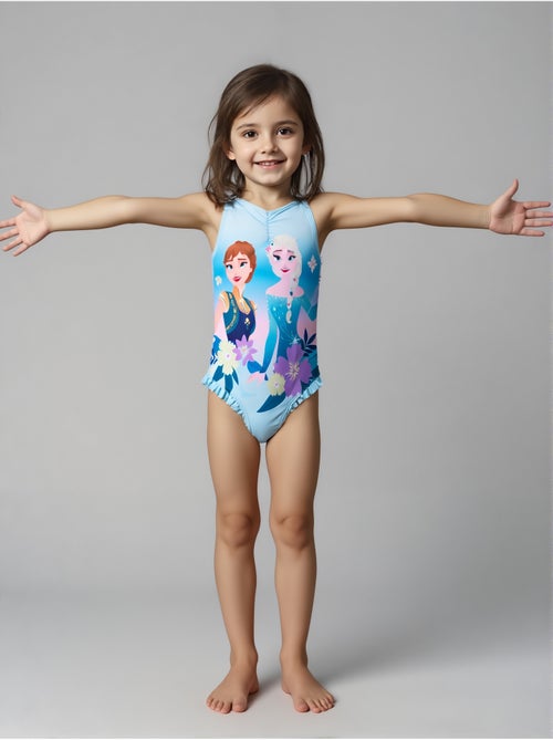 Fato de banho 1 peça frozen azul menina | licença oficial - Kiabi Fato de banho 1 peça frozen azul menina | licença oficial - Kiabi