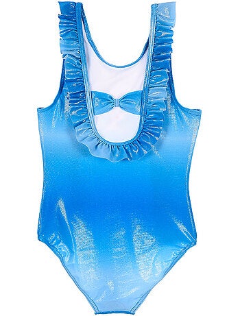Fato de banho 1 peça frozen azul menina | licença oficial