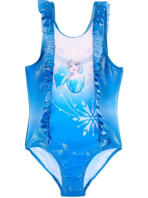 Fato de banho 1 peça frozen azul menina | licença oficial - Kiabi Fato de banho 1 peça frozen azul menina | licença oficial - Kiabi