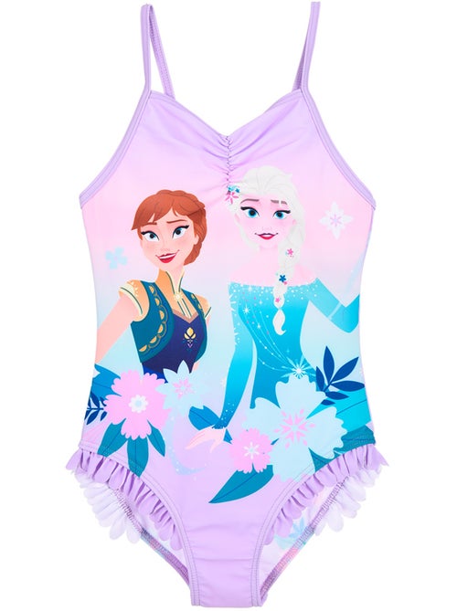 Fato de banho 1 peça frozen roxo menina | licença oficial - Kiabi Fato de banho 1 peça frozen roxo menina | licença oficial - Kiabi