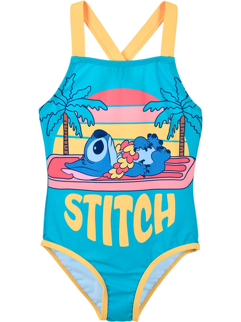 Fato de banho 1 peça lilo & stitch azul menina | licença oficial Azul - Kiabi