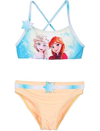 Fato de banho 2 peças frozen amarelo menina | licença oficial