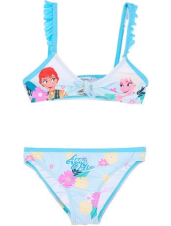 Fato de banho 2 peças frozen azul menina | licença oficial