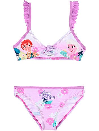 Fato de banho 2 peças frozen roxo menina | licença oficial