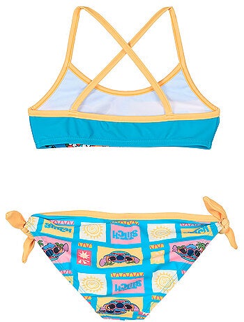 Fato de banho 2 peças lilo & stitch amarelo menina | licença oficial