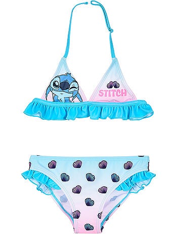 Fato de banho 2 peças lilo & stitch azul menina | licença oficial