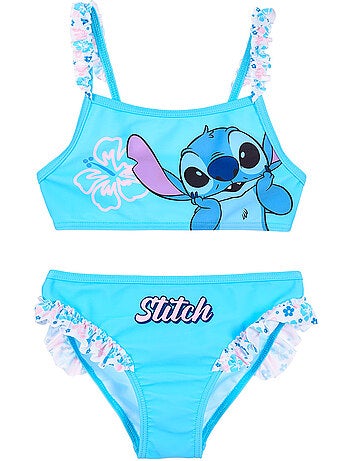 Fato de banho 2 peças lilo & stitch azul menina | licença oficial