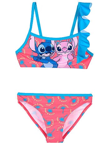 Fato de banho 2 peças lilo & stitch azul menina | licença oficial
