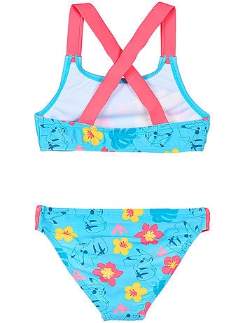 Fato de banho 2 peças pokémon azul menina | licença oficial