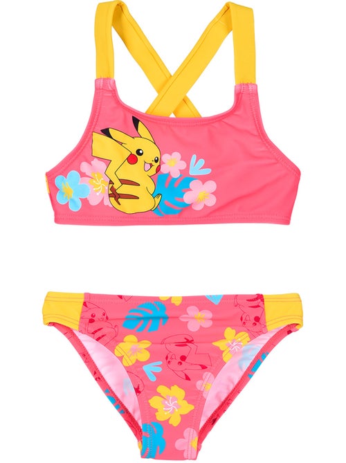 Fato de banho 2 peças pokémon rosa menina | licença oficial - Kiabi Fato de banho 2 peças pokémon rosa menina | licença oficial - Kiabi