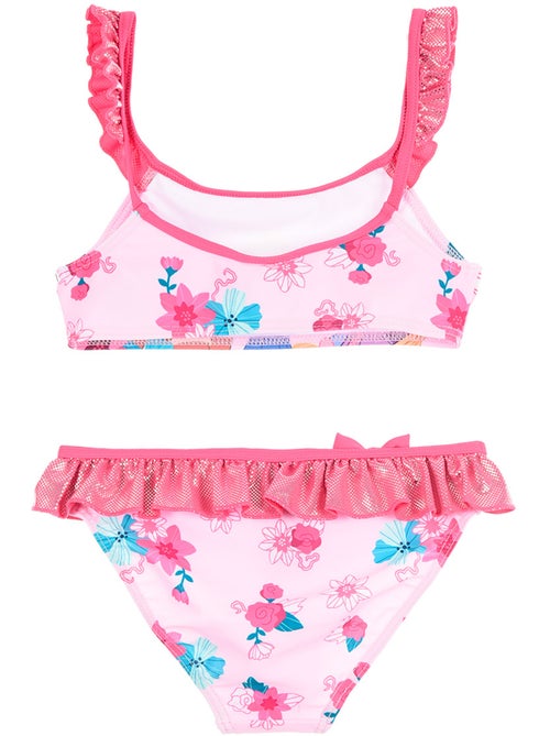 Fato de banho 2 peças princesas disney rosa fúcsia menina | licença oficial - Kiabi