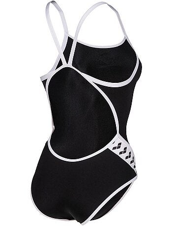 Fato de banho arena icons super fly preto/branco para mulher