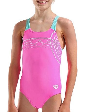 Fato de banho arena sunrise rosa para menina