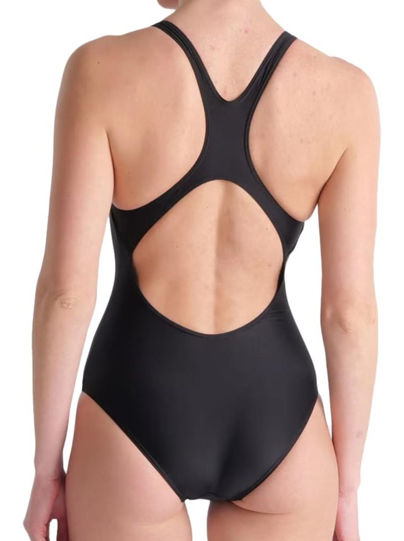 Fato de banho arena swim pro back graphic preto/branco para mulher Preto - Kiabi