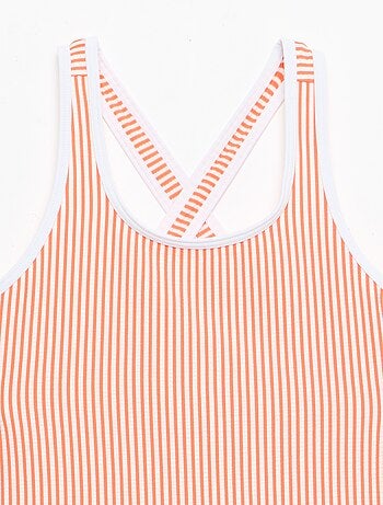 Fato de banho às riscas