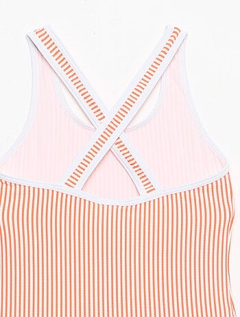 Fato de banho às riscas