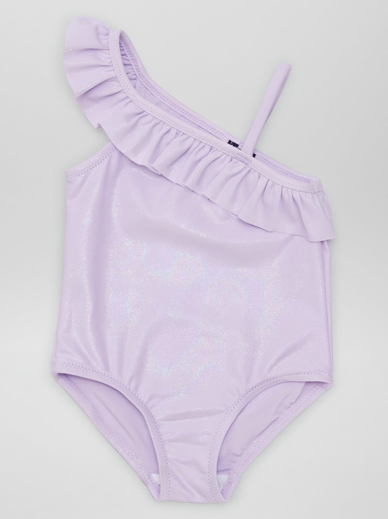 Fato de banho assimétrico efeito sereia - Inteiro VIOLETA - Kiabi